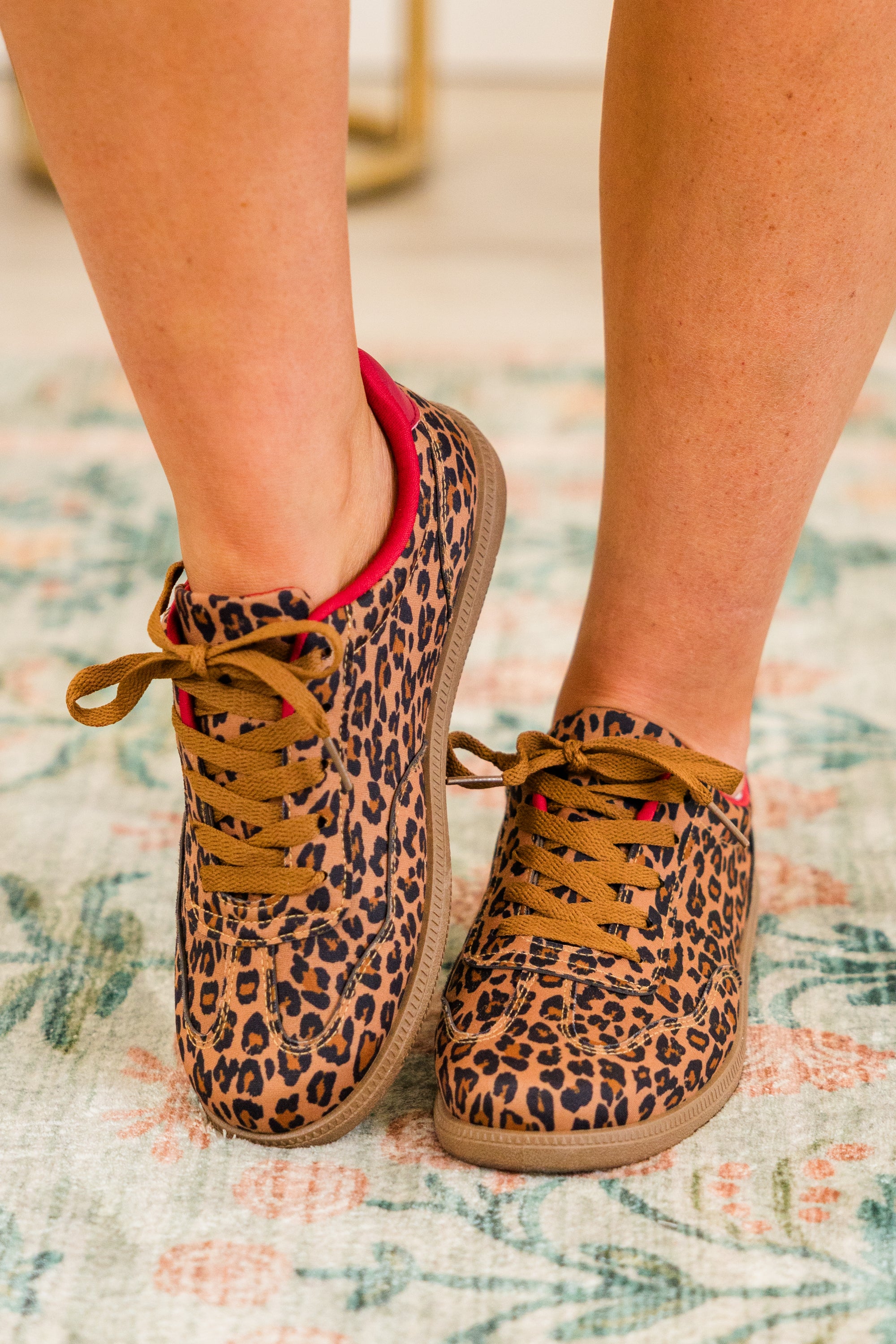 Effortless Edge Sneakers. Leopard