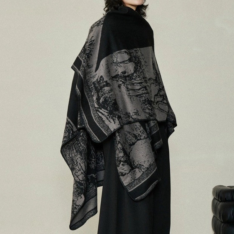 Unisex Ethnic Style Geometric Imitation Cashmere Shawl