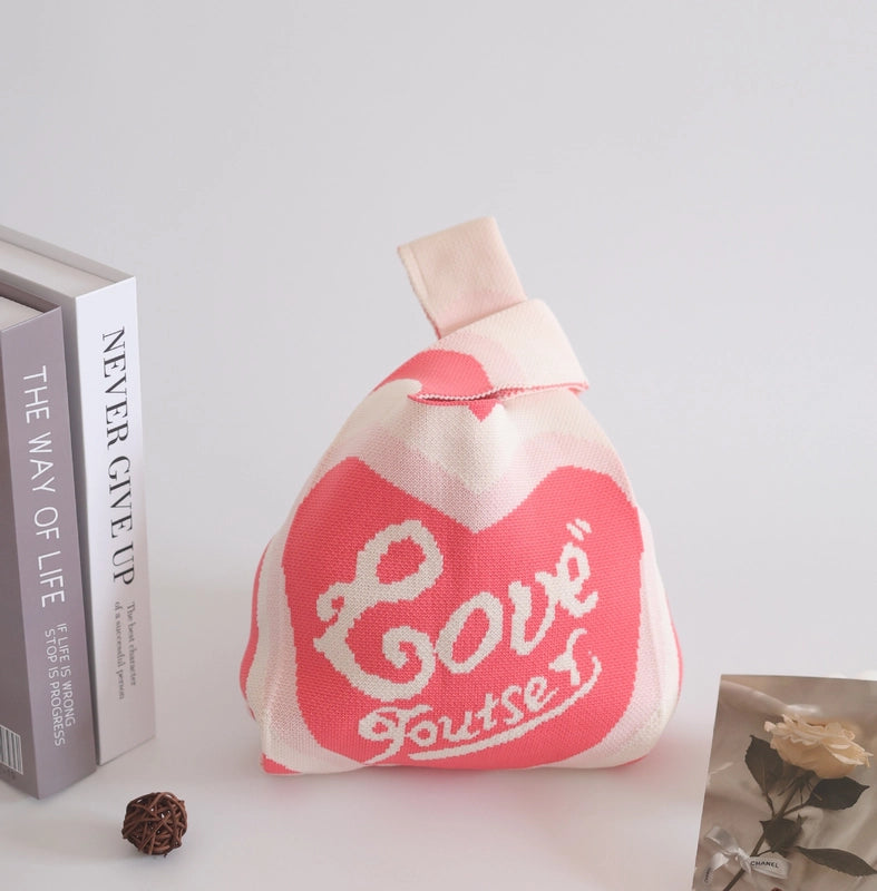 Women's Small Polyester Letter Floral Elegant Streetwear Square Open Handbag