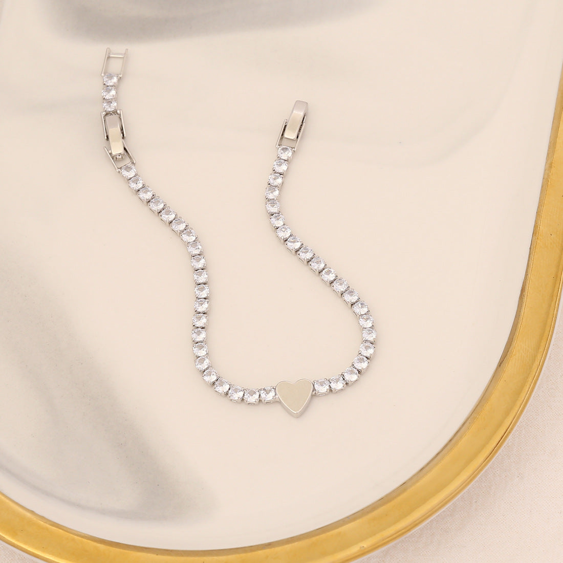 Women Heart Star Zircon Bracelets