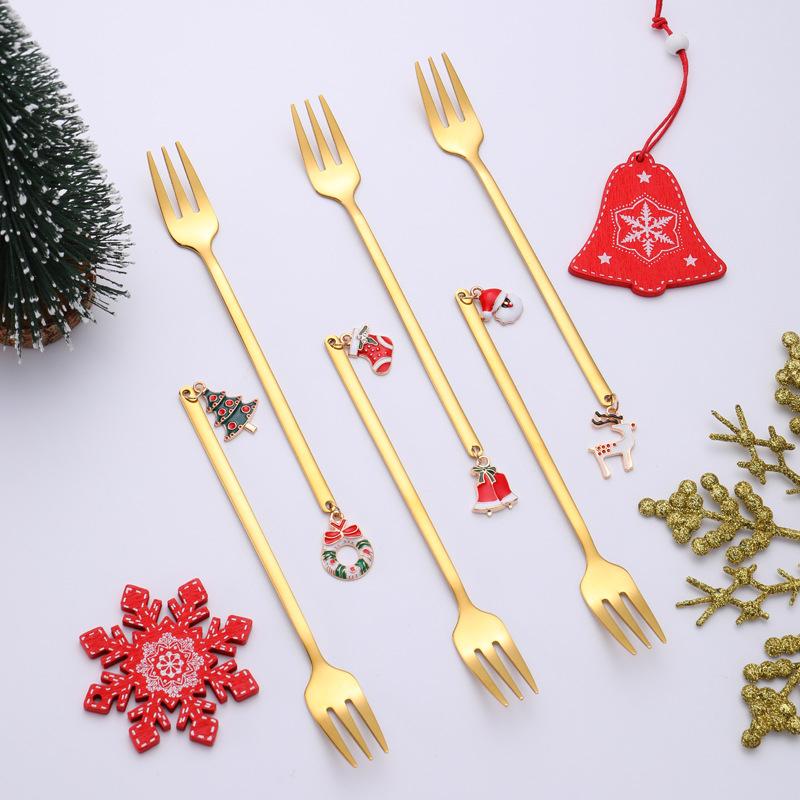 Christmas Decorations for Home - Christmas Metal Spoon Gift Set