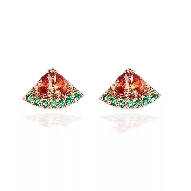 Whoesale Tropical Fruit Earrings Women's Diamond Earrings