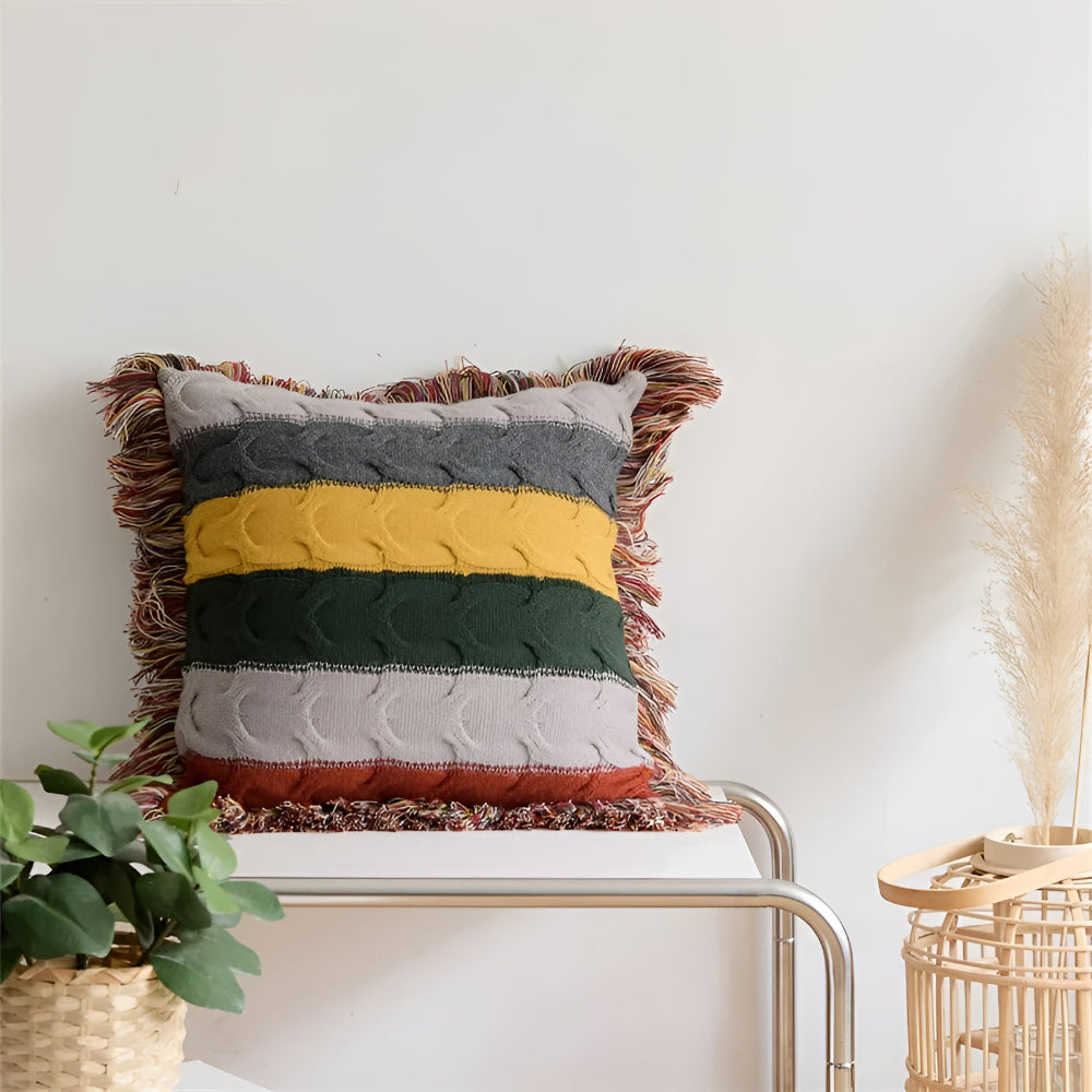 Colourful Radiance Knit Cushion