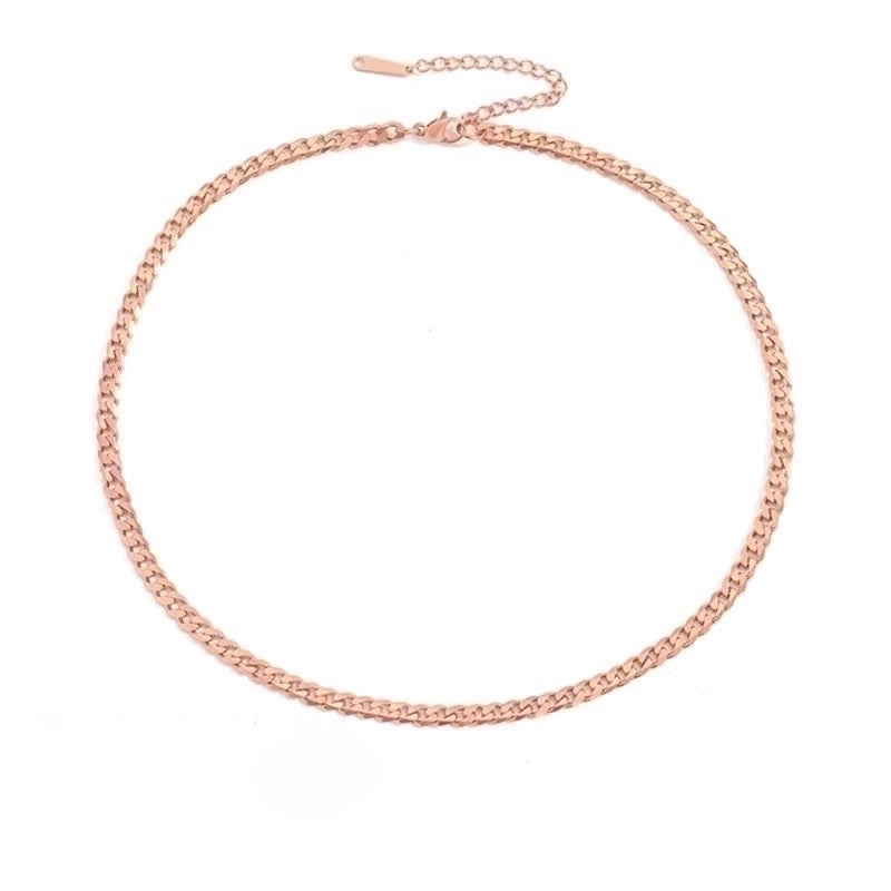 Stainless Steel 14K Gold Plated Fashion Plating U Shape Necklace