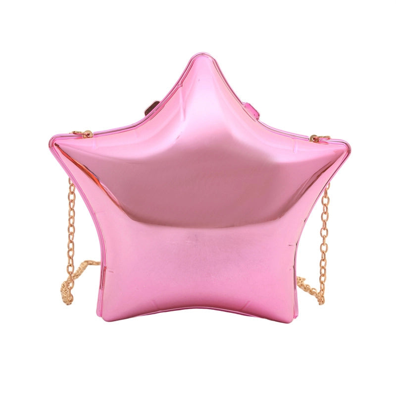Women's Small Arylic Solid Color Elegant Pentagram Lock Clasp Square Bag