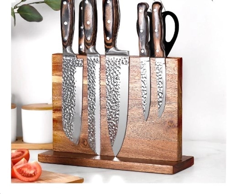 Pastoral Solid Color Wood Tool Storage Kitchen Racks