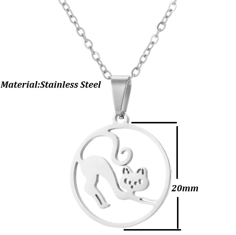 Minimalist Animal 201 Stainless Steel 18K Gold Plated Plating Stainless Steel Necklaces