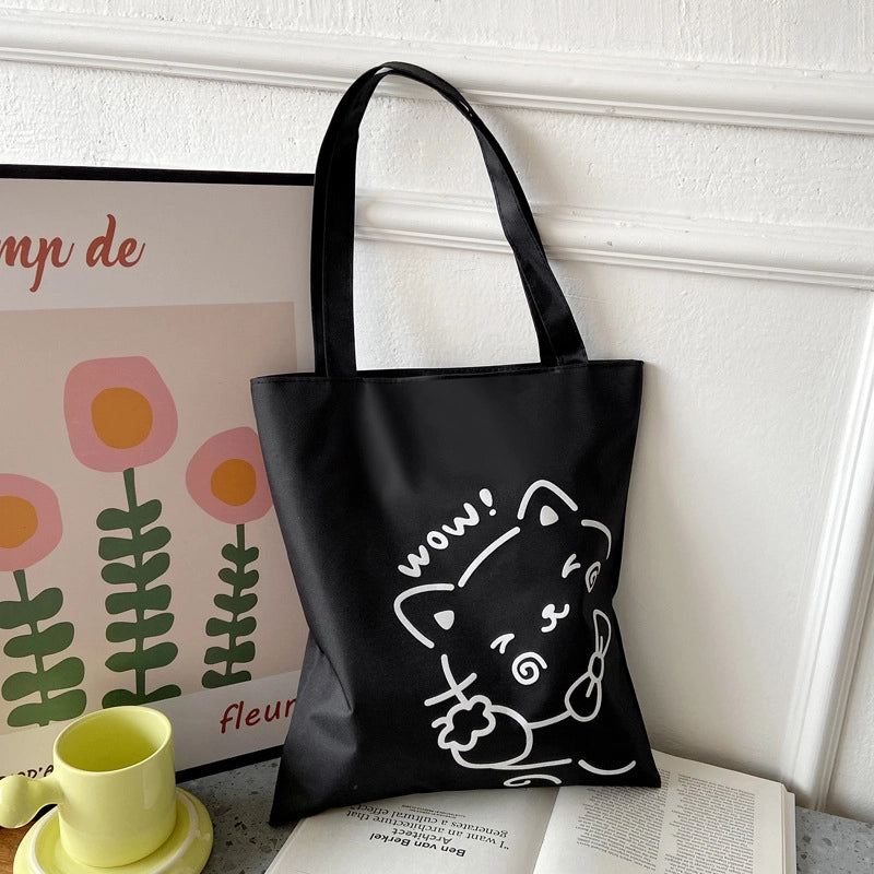Women's Medium Nylon Animal Streetwear Square Zipper Shoulder Bag