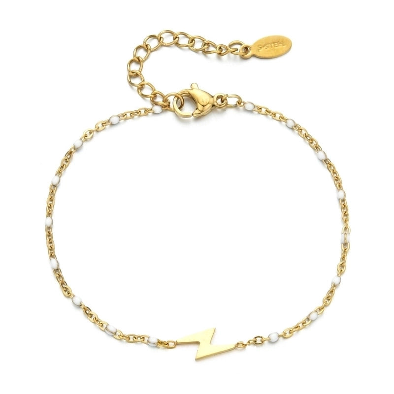Modern Style Eye Titanium Steel Enamel Bracelets