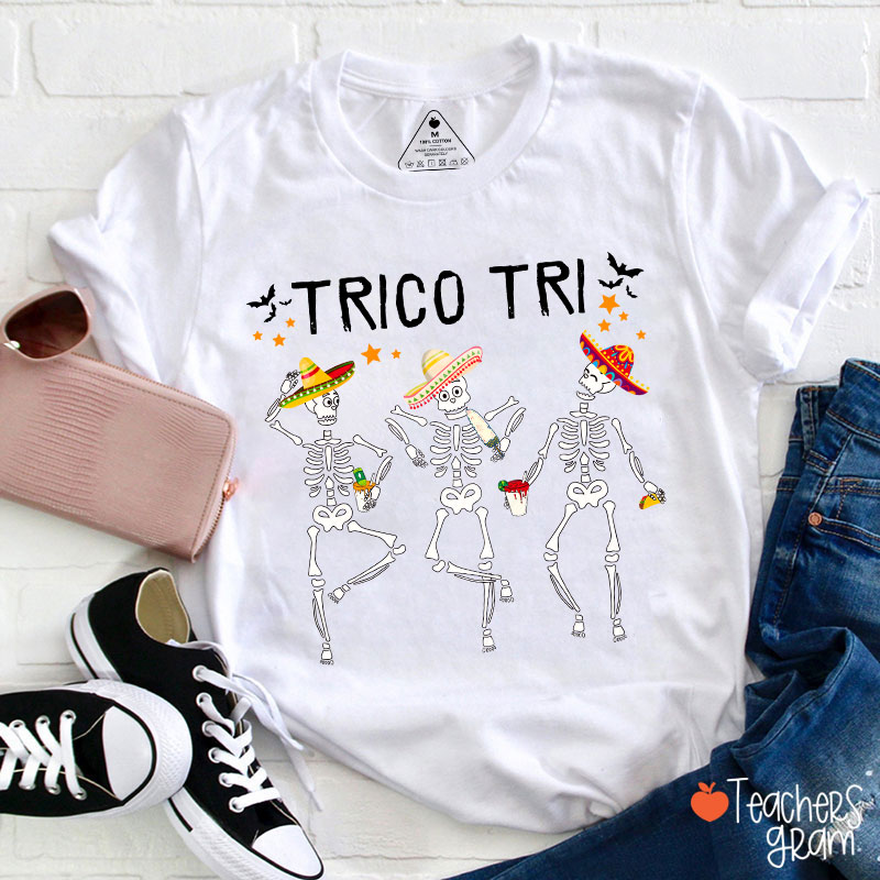 Trico Tri Halloween Spanish Teacher T-Shirt