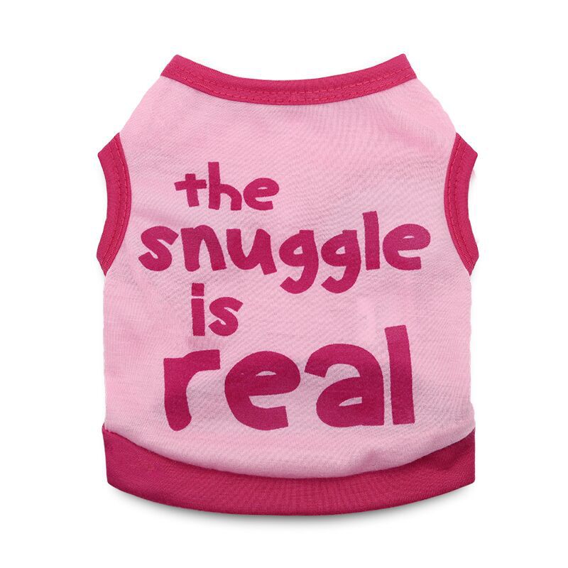 Snuggle Is Real Printed Dog Cat Vest