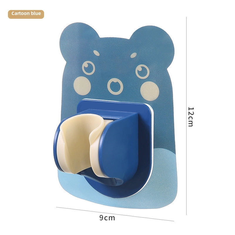 Shower Bracket Punch-free Sprinkler Hanging Seat Fixed Artifact Adjustable Lotus Flower Shower Base For Children In Bathroom