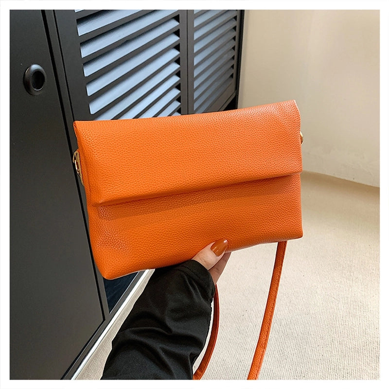 Women's Small Summer Pu Leather Basic Shoulder Bag