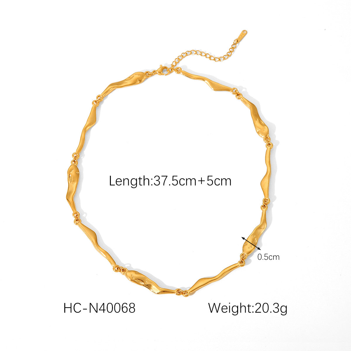 IG Style Chain Geometric Stainless Steel Electroplating Necklaces