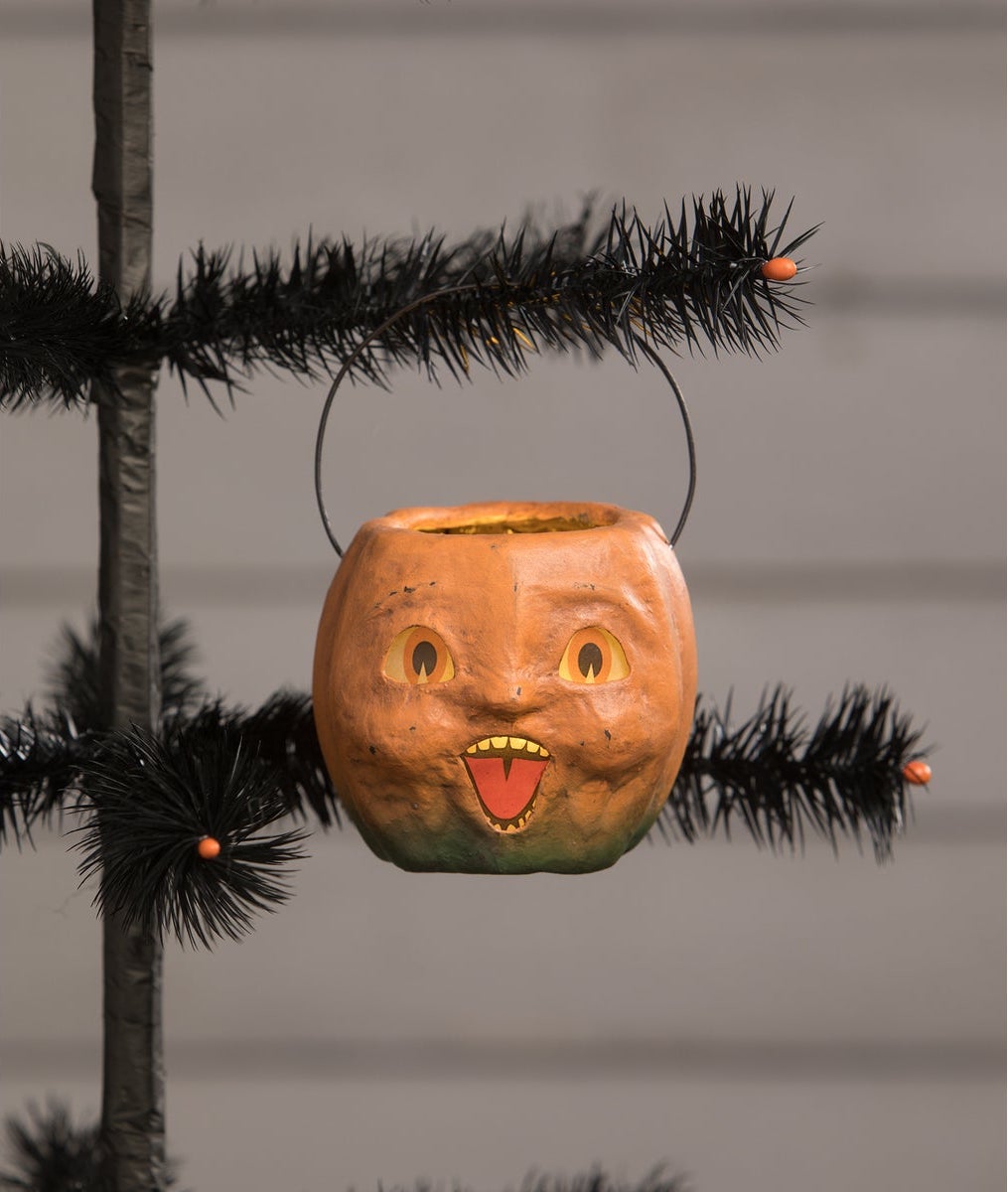 Vintage Happy Mini Pumpkin Bucket