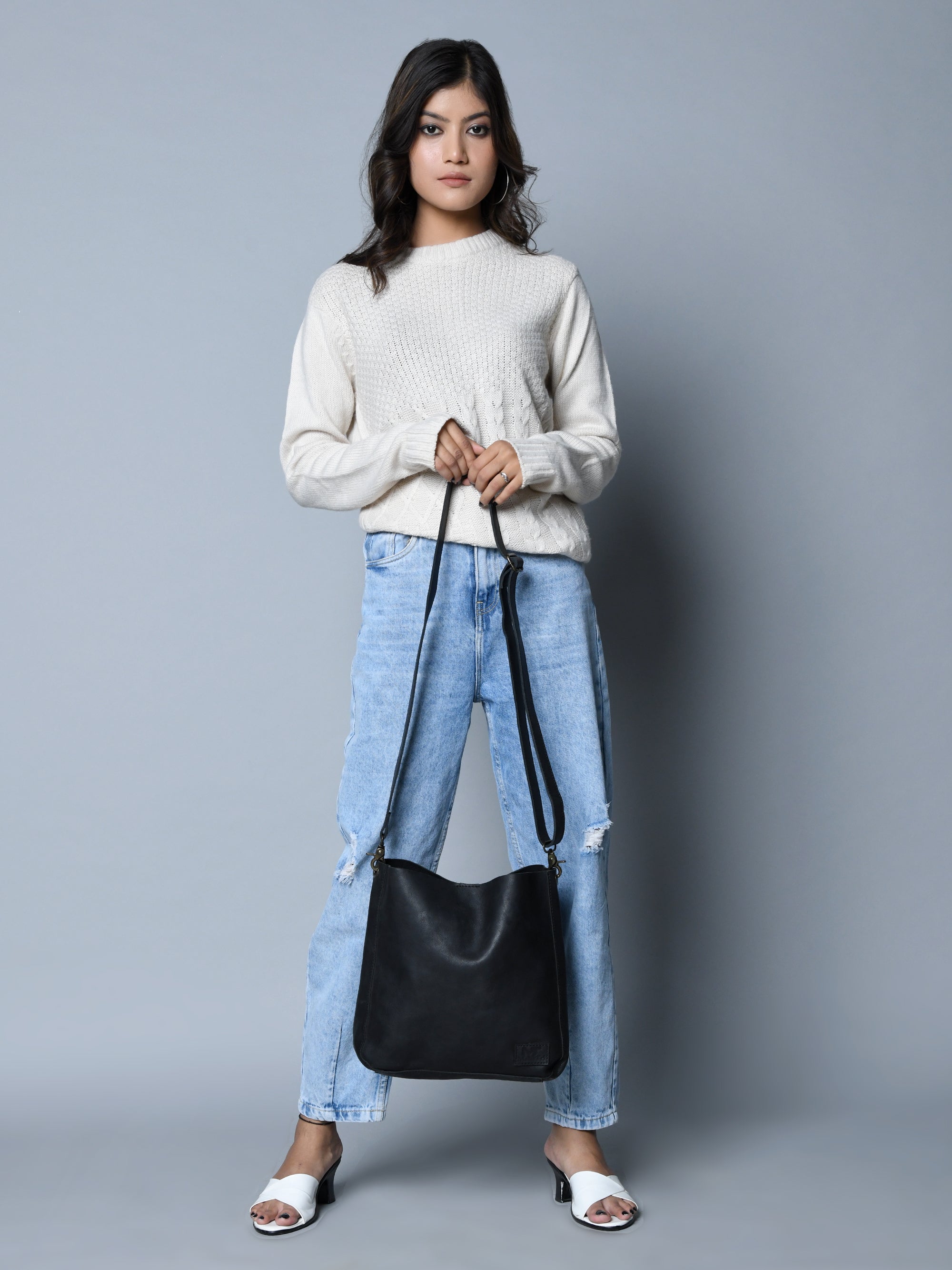 Serenity Everyday Crossbody Sling. Black