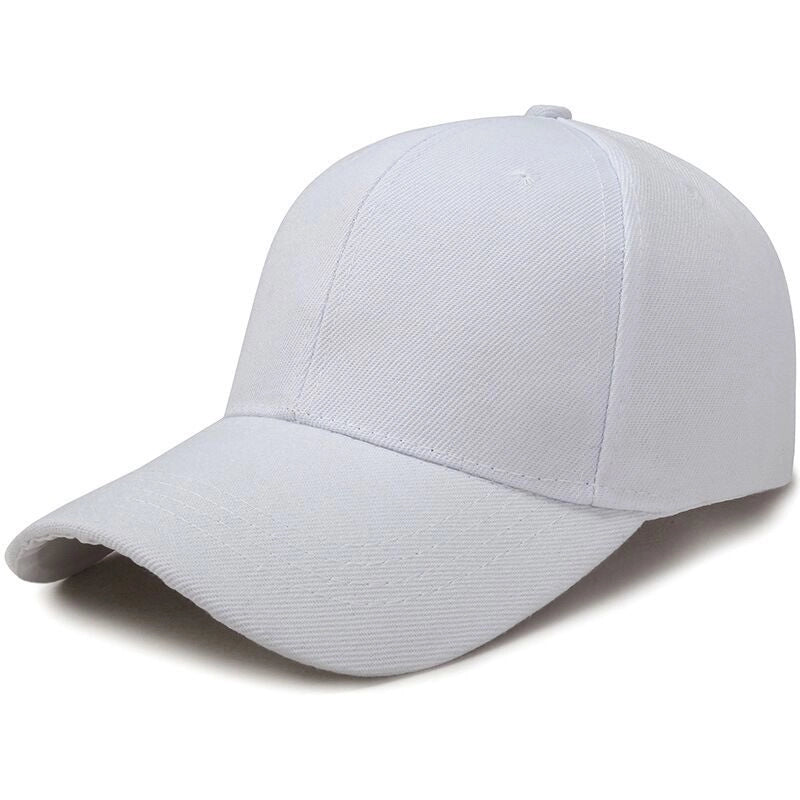 Women's Minimalist Solid Color Printing Curved Eaves Baseball Cap