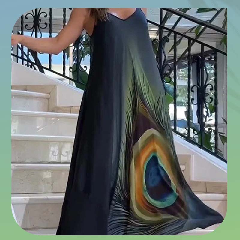 🌸Spring Specials💐 Floral Loose Fit Spaghetti Strap Maxi Dress