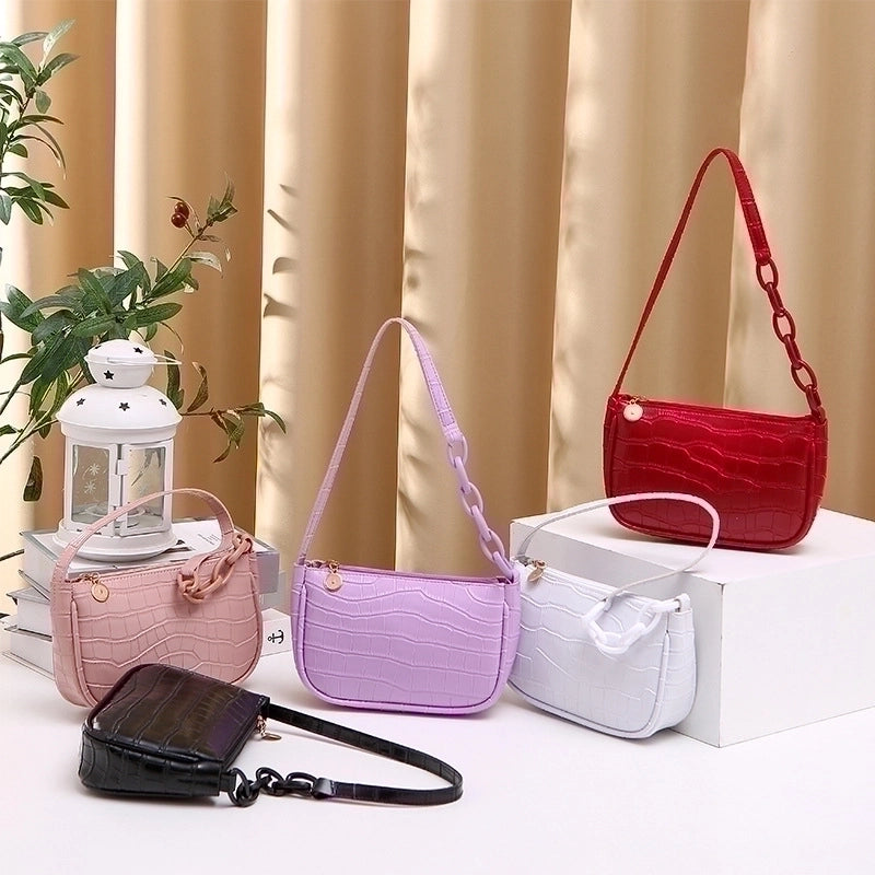 Hobo Underarm Bag 2021ladies Handbags Crocodile Pattern Underarm Bag Fashion Trending Women's Shoulder Bag