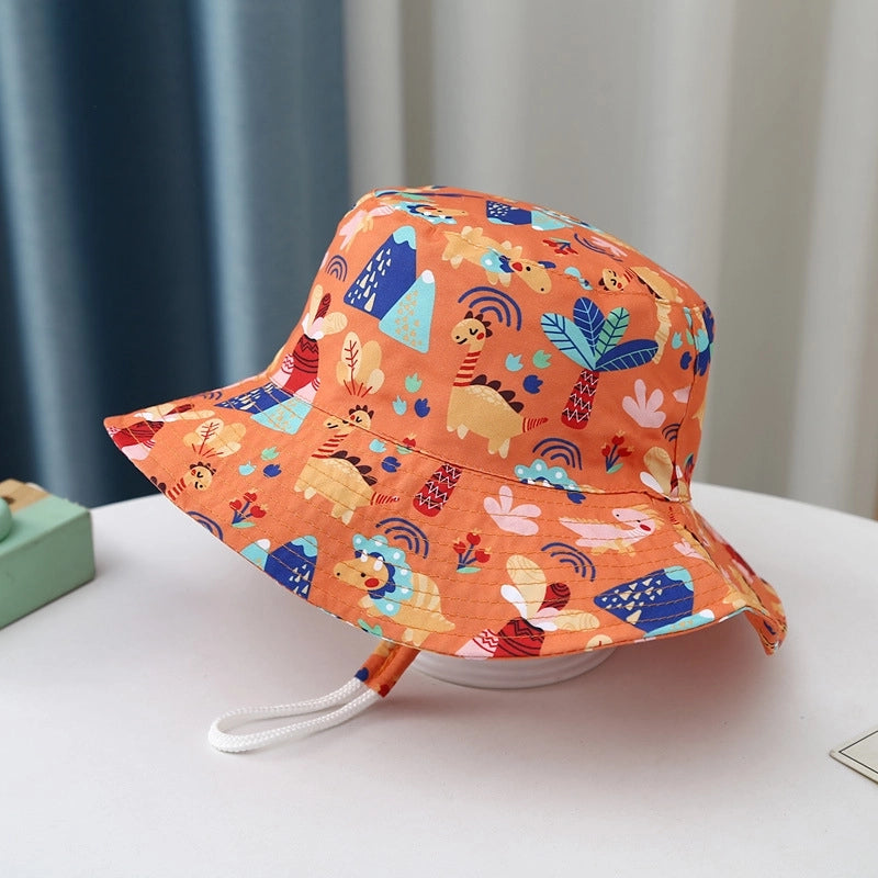 Children Unisex Cartoon Style Animal Printing Bucket Hat