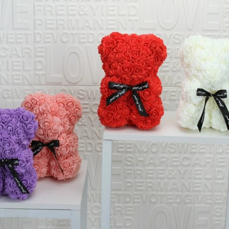 Perfect Gift: Galaxy Rose + Rose Bear