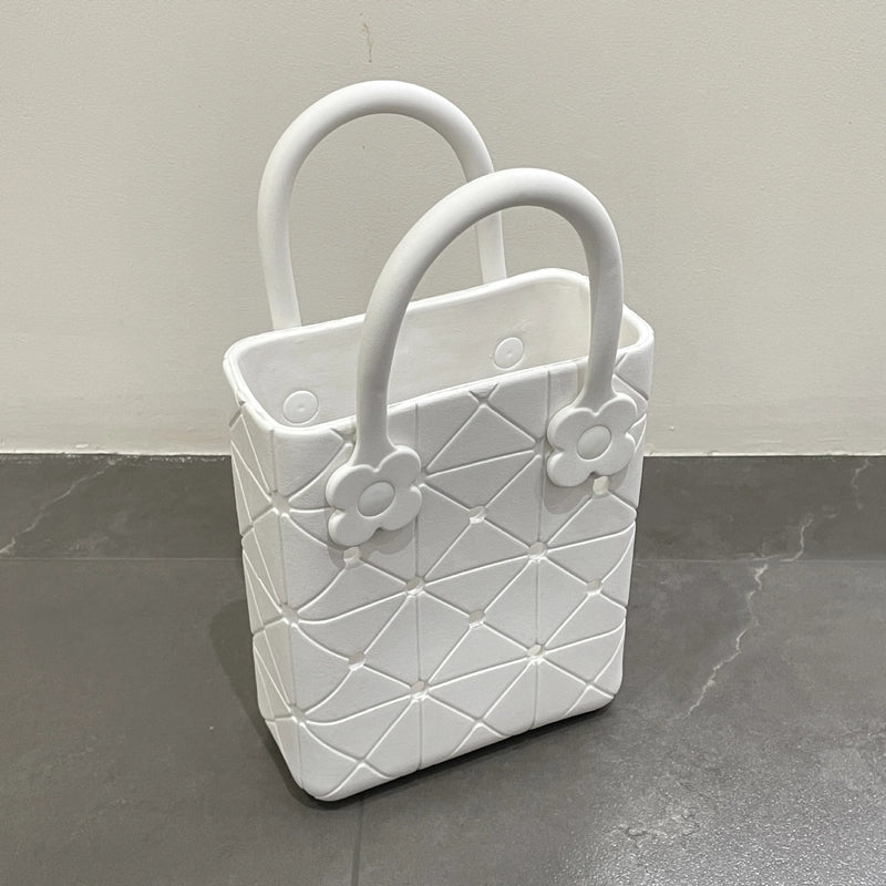 Women's EVA Solid Color Basic Square Open Handbag