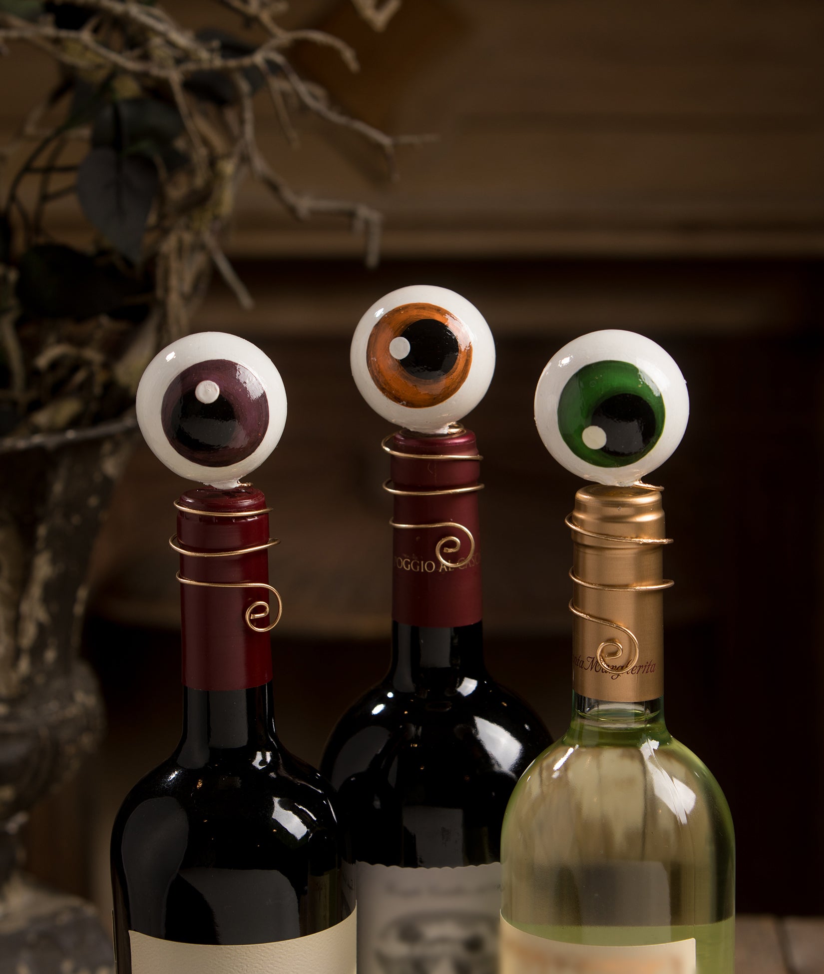 Eyeball Wine Bottle Adornments