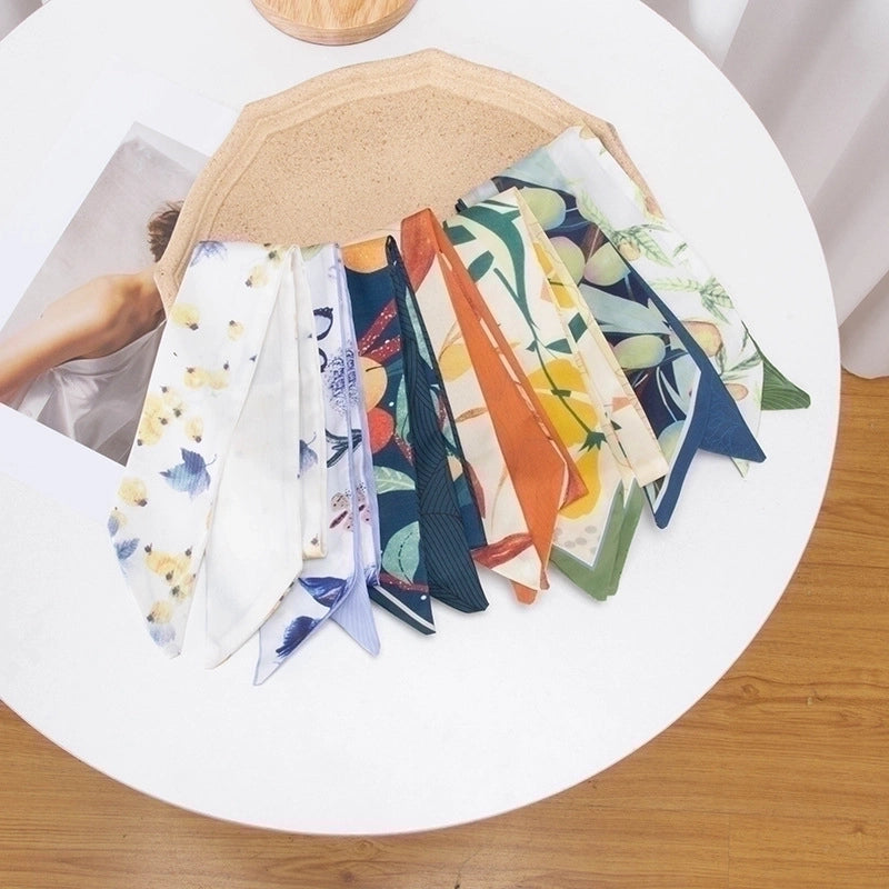 Women's Casual Minimalist Printing Plaid Flower Polyester Hair Band