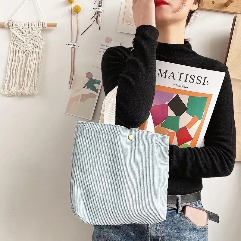Women's Vintage Style Solid Color Polyester Shopping Bags