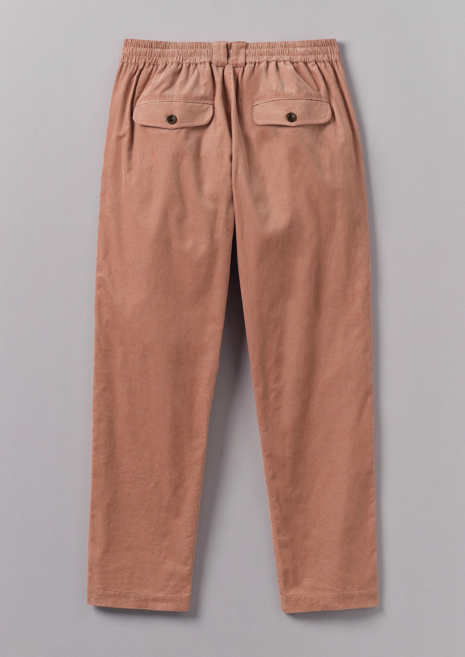 Soft Organic Cord Drawstring Trousers | Rose Quartz