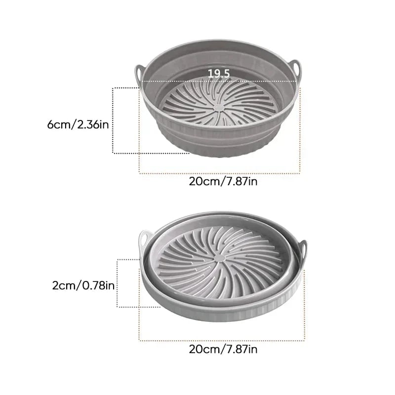 Hot air fryer Silicone grill pan