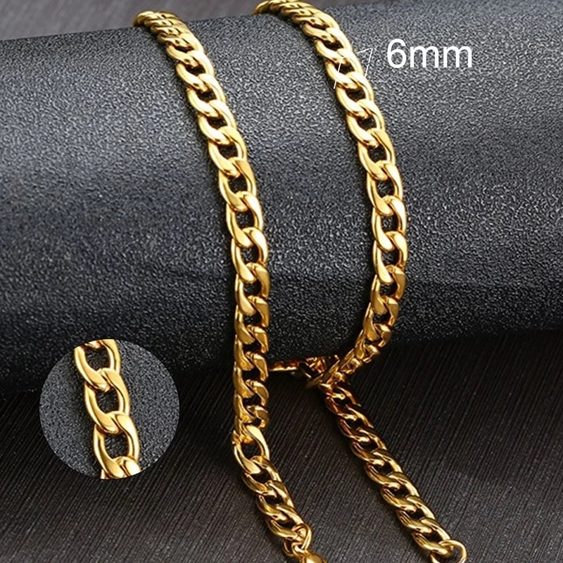 Minimalist Solid Color 201 Stainless Steel 304 Stainless Steel Gold Plated Plating Necklace