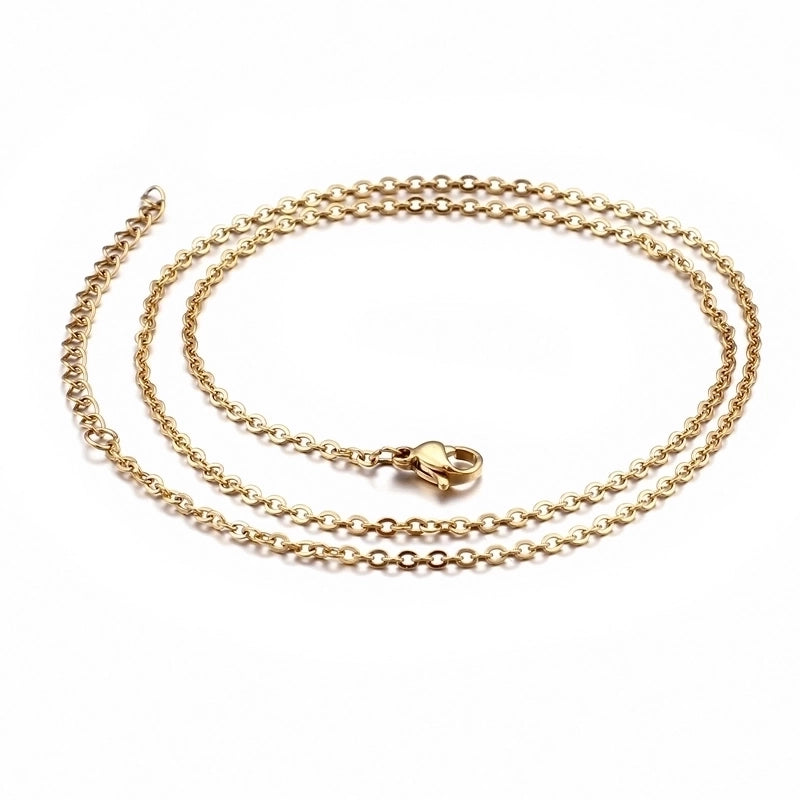 Titanium Steel 18K Gold Plated Fashion Plating Necklace