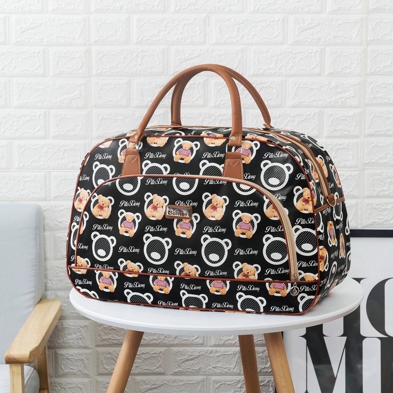 Portable Travel Bag Luggage Bag PU Gift Bag Size Bag Waterproof Short-term Travel Shoulder Bag
