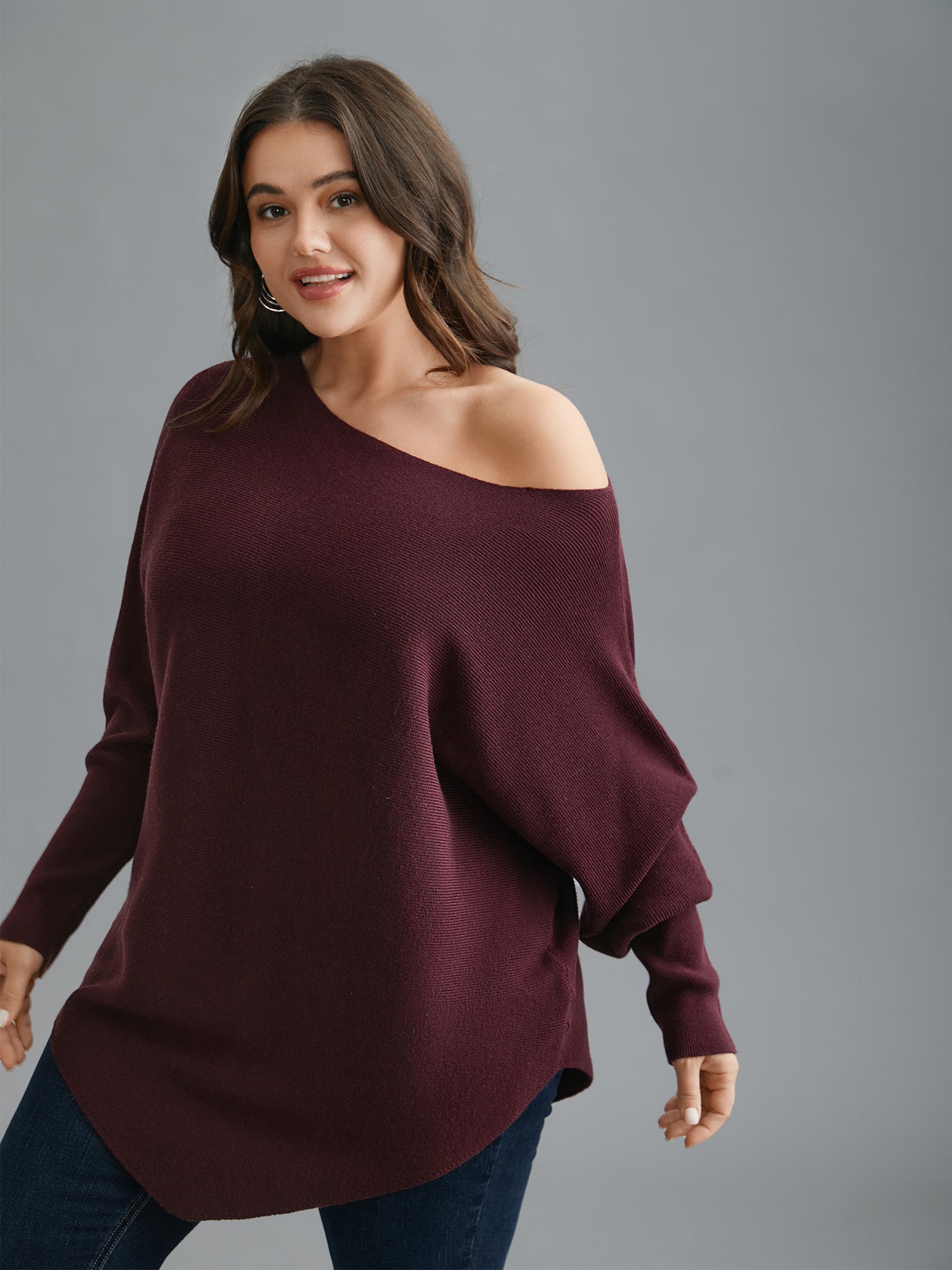Supersoft Essentials Solid Dolman Sleeve Pullover