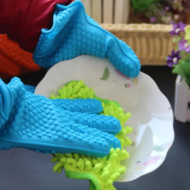 Silicone Kitchen Gloves - Ideal for Cooking