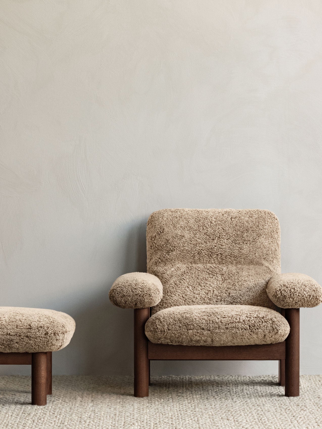 Brasilia Lounge Chair. Sheepskin