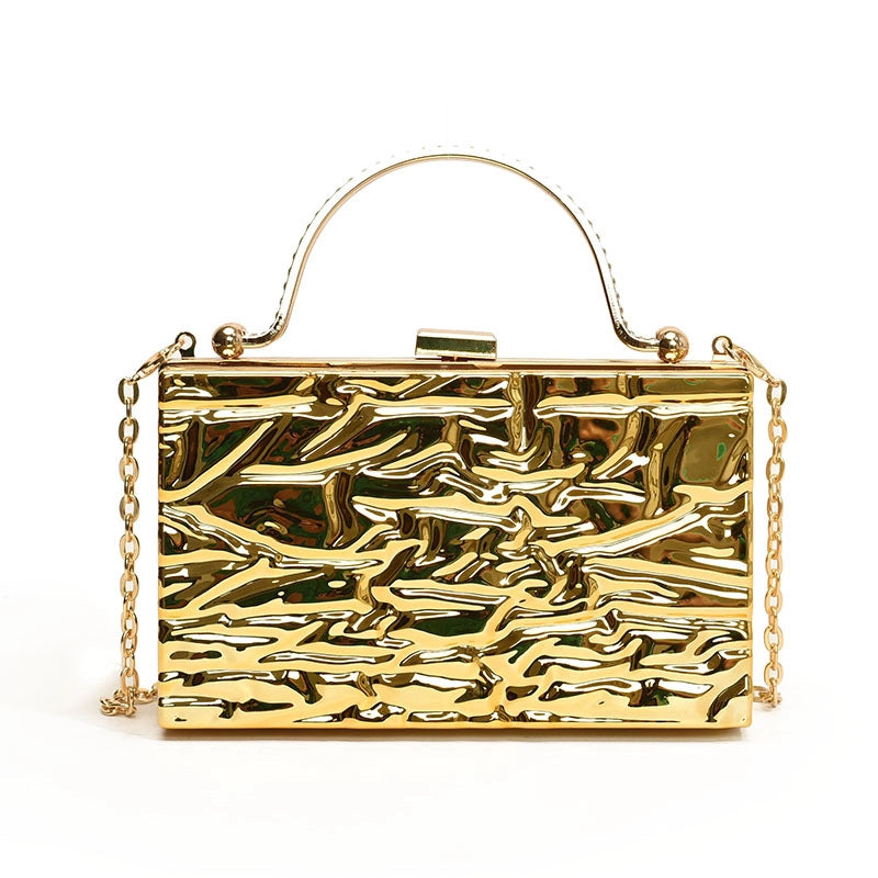 Women's Medium Arylic Solid Color Streetwear Square Lock Clasp Shoulder Bag Crossbody Bag