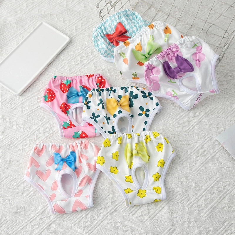 Cute Polyester Heart Shape Flower Bow Knot Pet Clothing