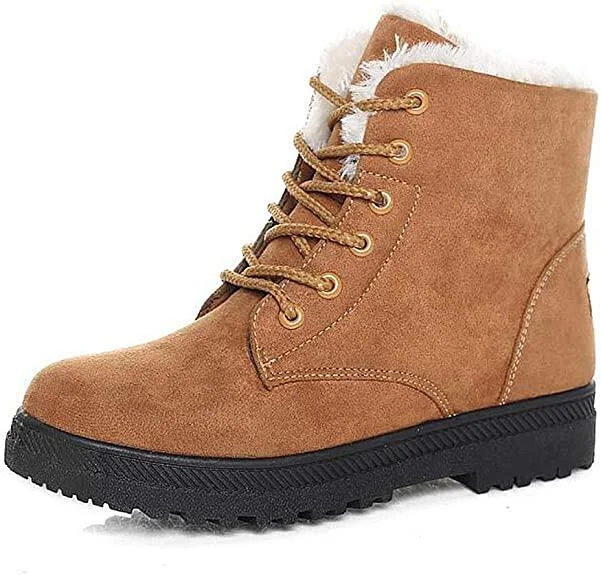 Women Warm Fur Lined Ankle Boots