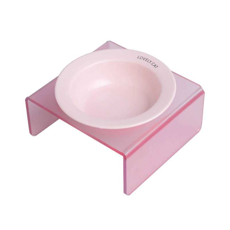 Flying Saucer Pet Bowl Ceramic Dog Cat Bowl Non-black Chin Cat Dog Food Bowl Drinking Water Slow Food Bowl