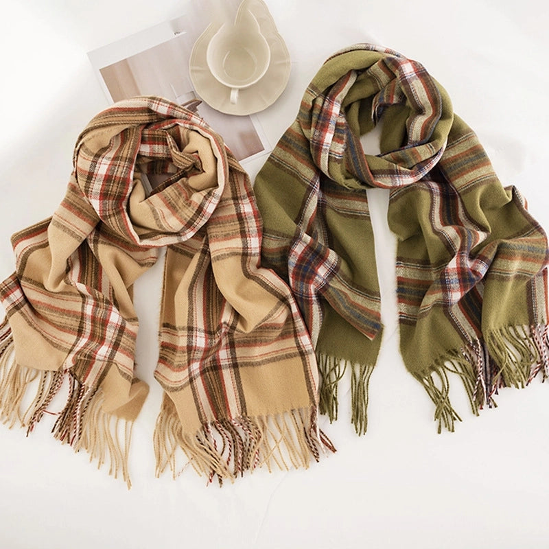 Women's Casual Vintage Style Lattice Polyester Scarf