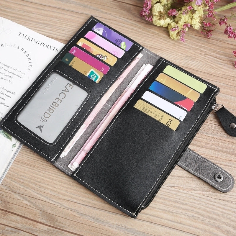Women's Multi-function Zipper Multi-card Position Buckle Zipper Wallet