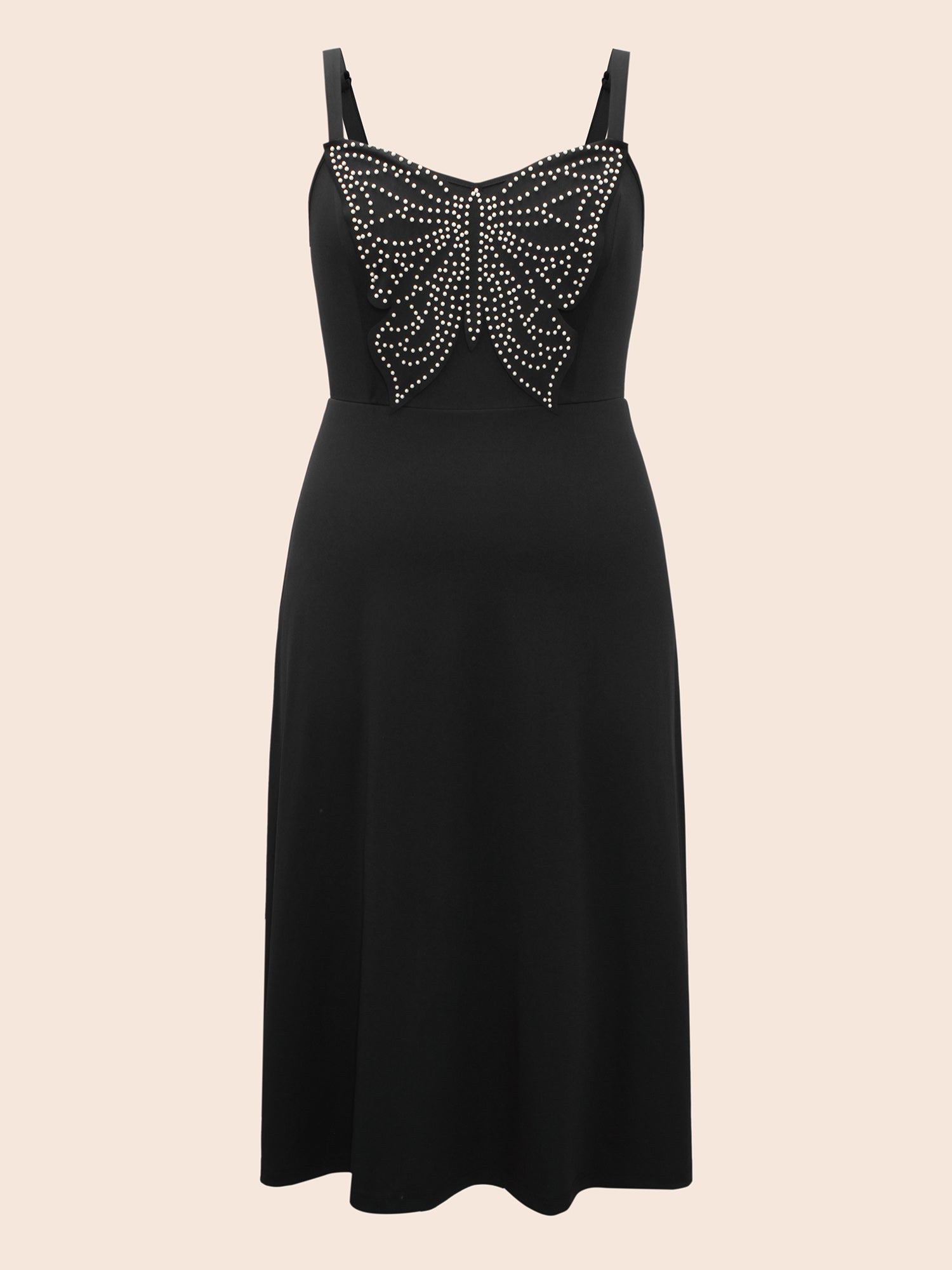 Butterfly Pearl Beaded Cami Dress