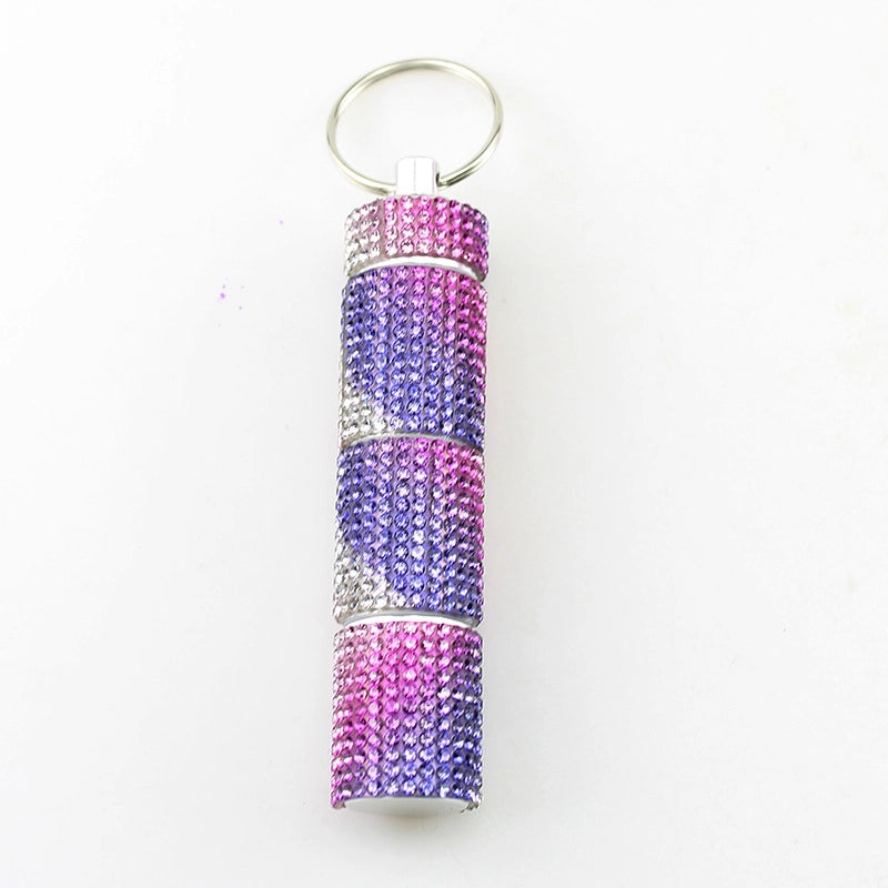 Classic Style Geometry Metal Pill Bottle