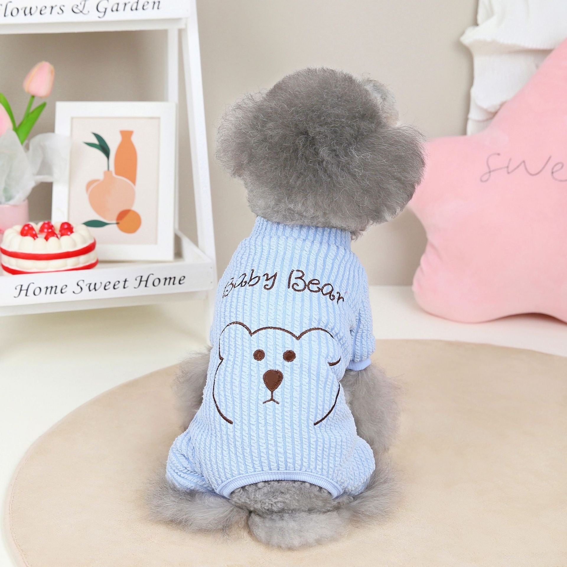 Warm Bear Printed Pet Jumpsuits Pajama