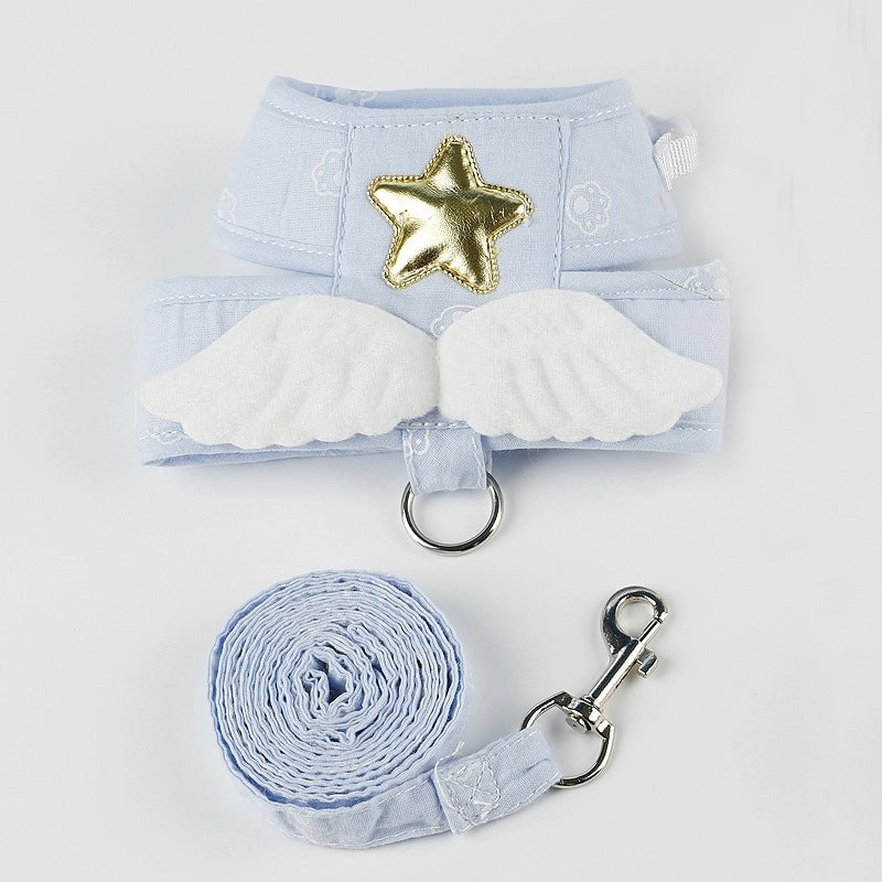 Angel Wings Cat Leash Vest Style Dog Leash Puppy Outdoor Walking Anti-escape Pet Supplies