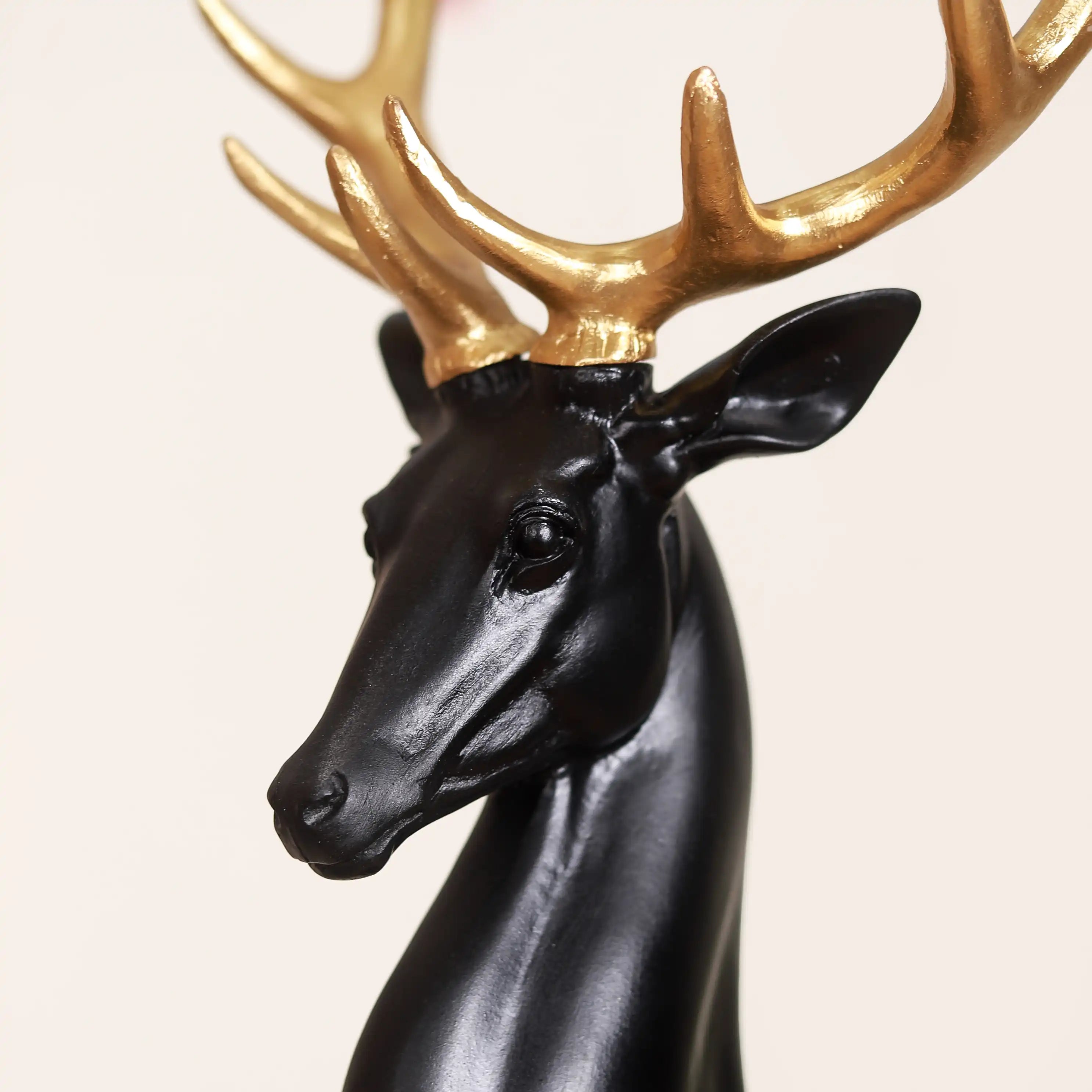 Black Reindeer Showpiece Large