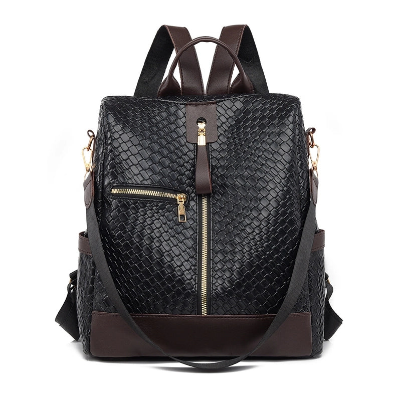 Waterproof Anti-theft Solid Color Travel Street Women's Backpack
