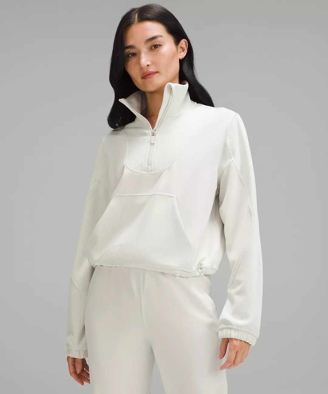 lululemon Brushed Softstreme Ribbed Half Zip
